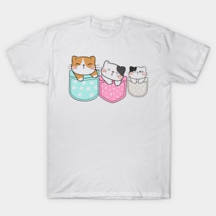 Three Cats Three Moods T-Shirt